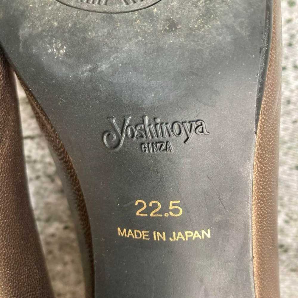 Ginza Yoshinoya Leather Pumps Medallion - image 12