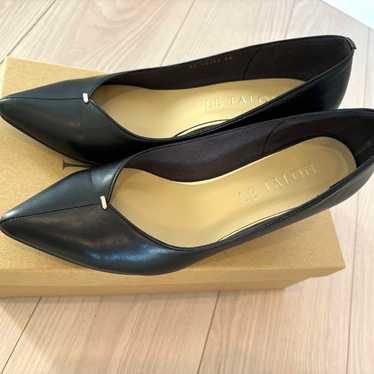 LE TALON Black Leather Pumps Heel approximately 5c