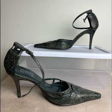 Green and Gold Carlos Santana Heels - image 1