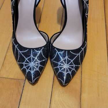 INC International Rhinestone Spiderweb Heels