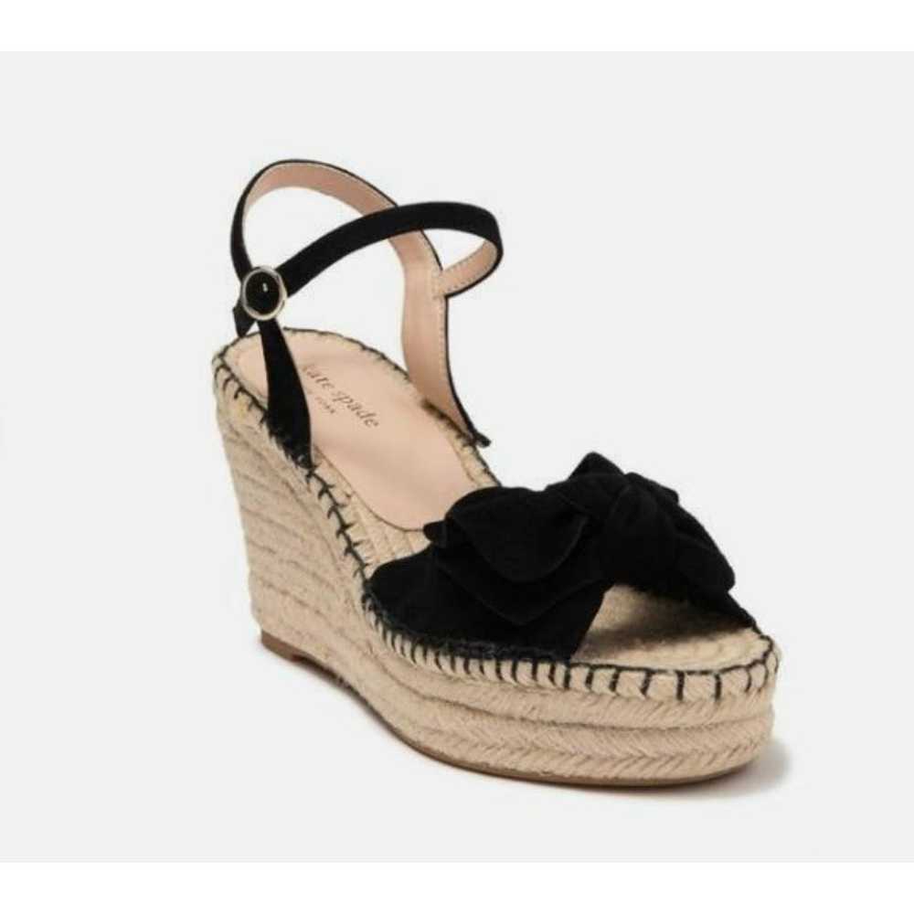 Kate Spade NY Fanni Platform Wedge Espadrille Bla… - image 1