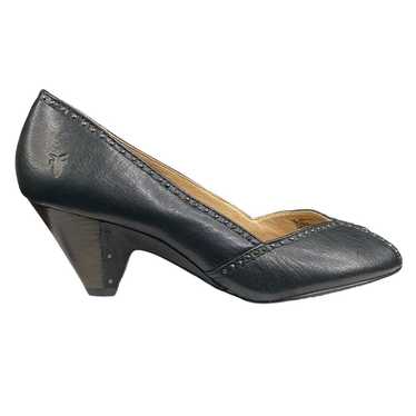 Frye Women’s Maya Black Leather Peep Toe Heel Size