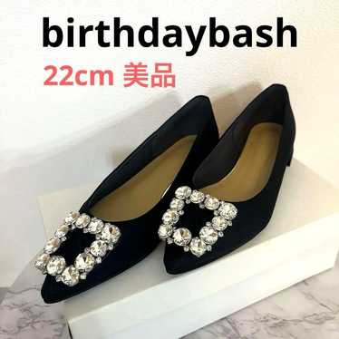 birthdaybash shoes 22cm embellished pumps black pu