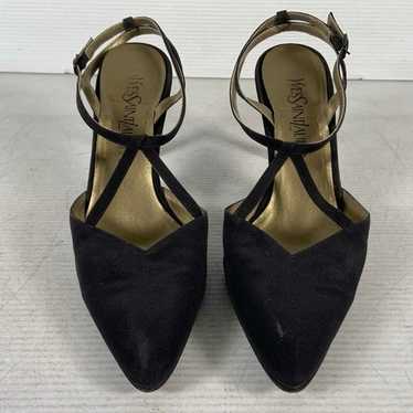 AUTHENTIC Black YSL heels