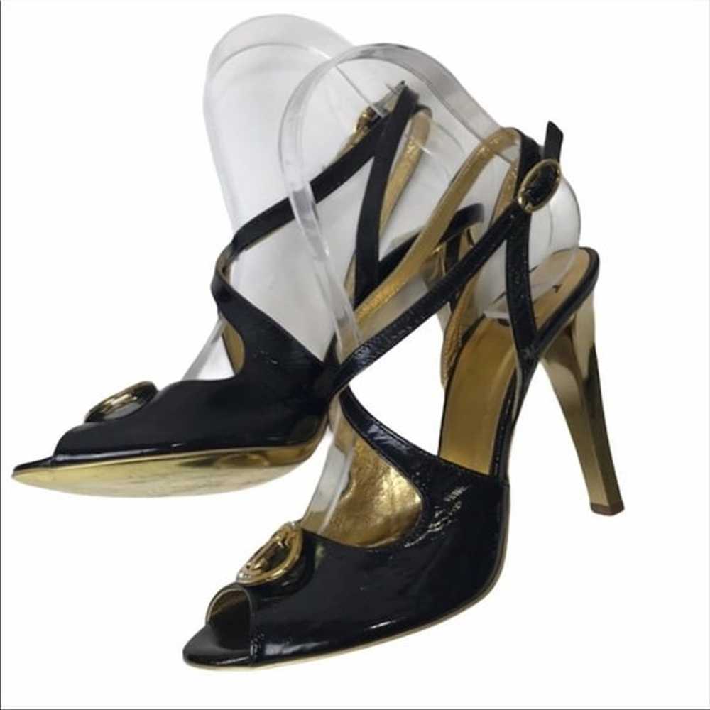 Just Cavalli Black and Gold Heels Size 6.5 - image 3