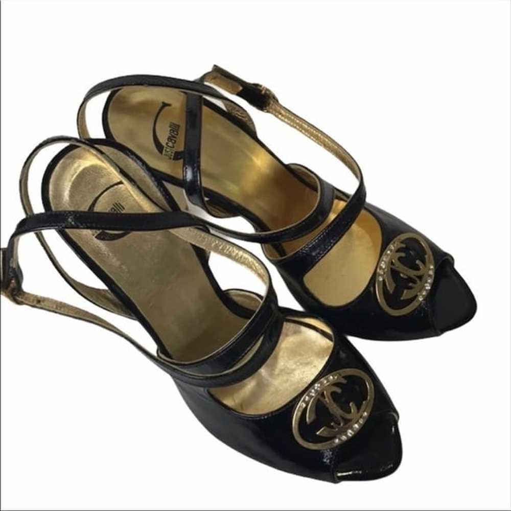 Just Cavalli Black and Gold Heels Size 6.5 - image 7