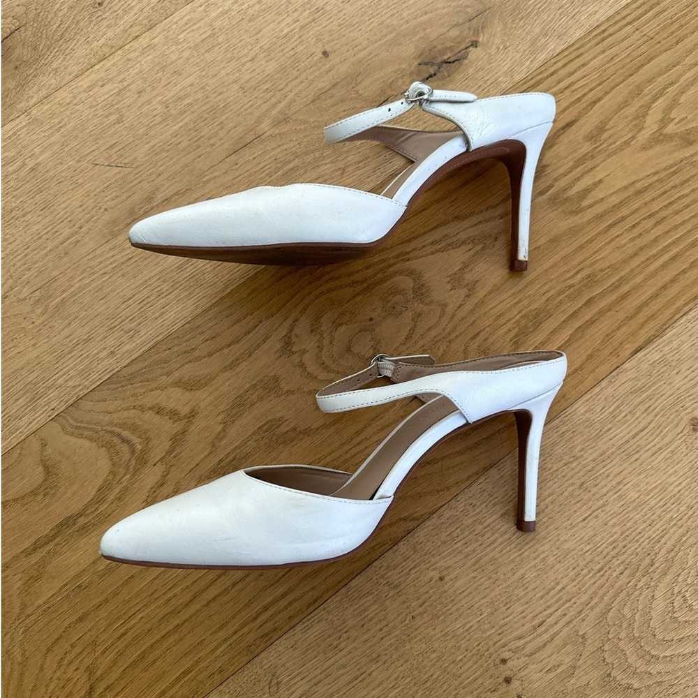 Banana Republic - High Heel Mule Pumps in White - image 3