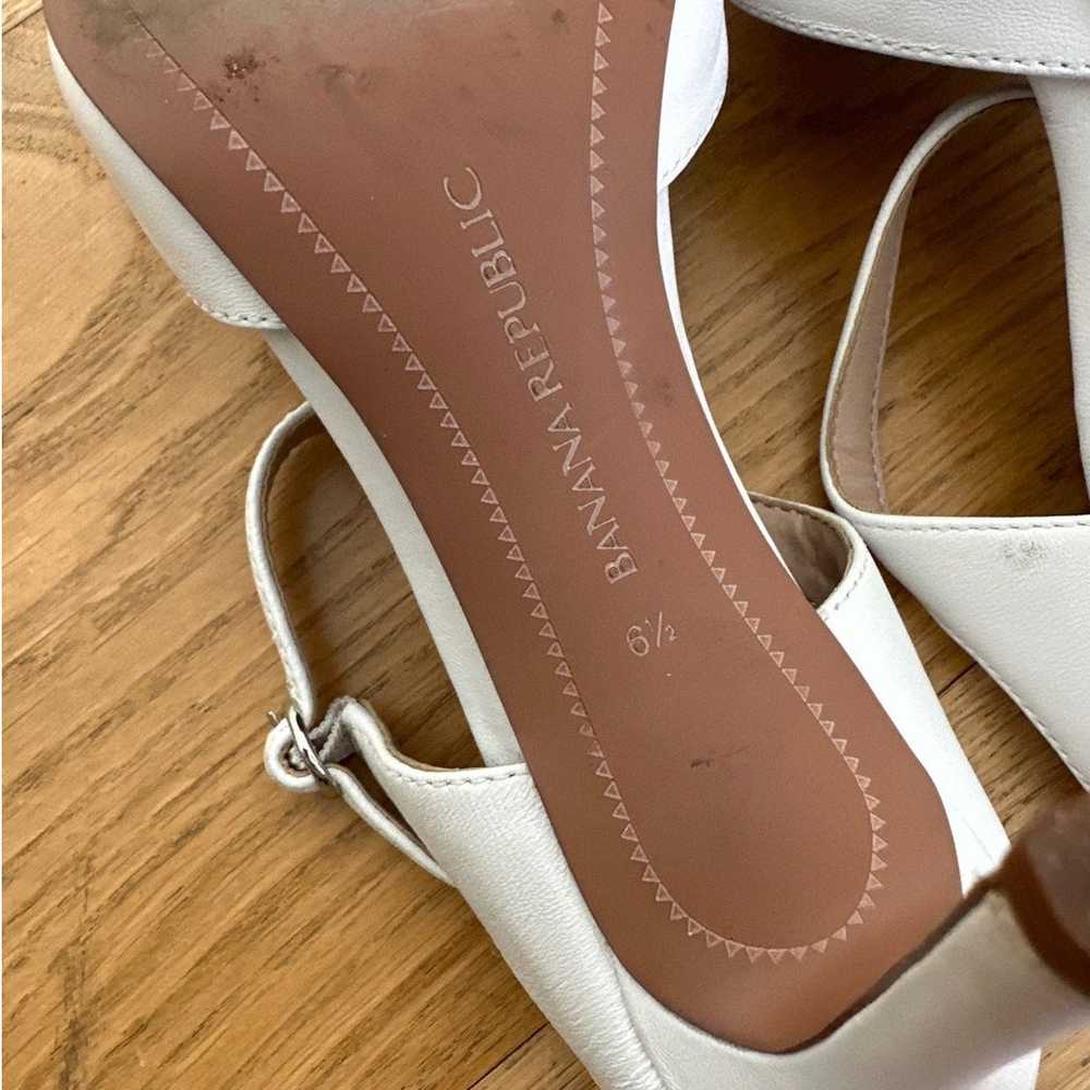 Banana Republic - High Heel Mule Pumps in White - image 8