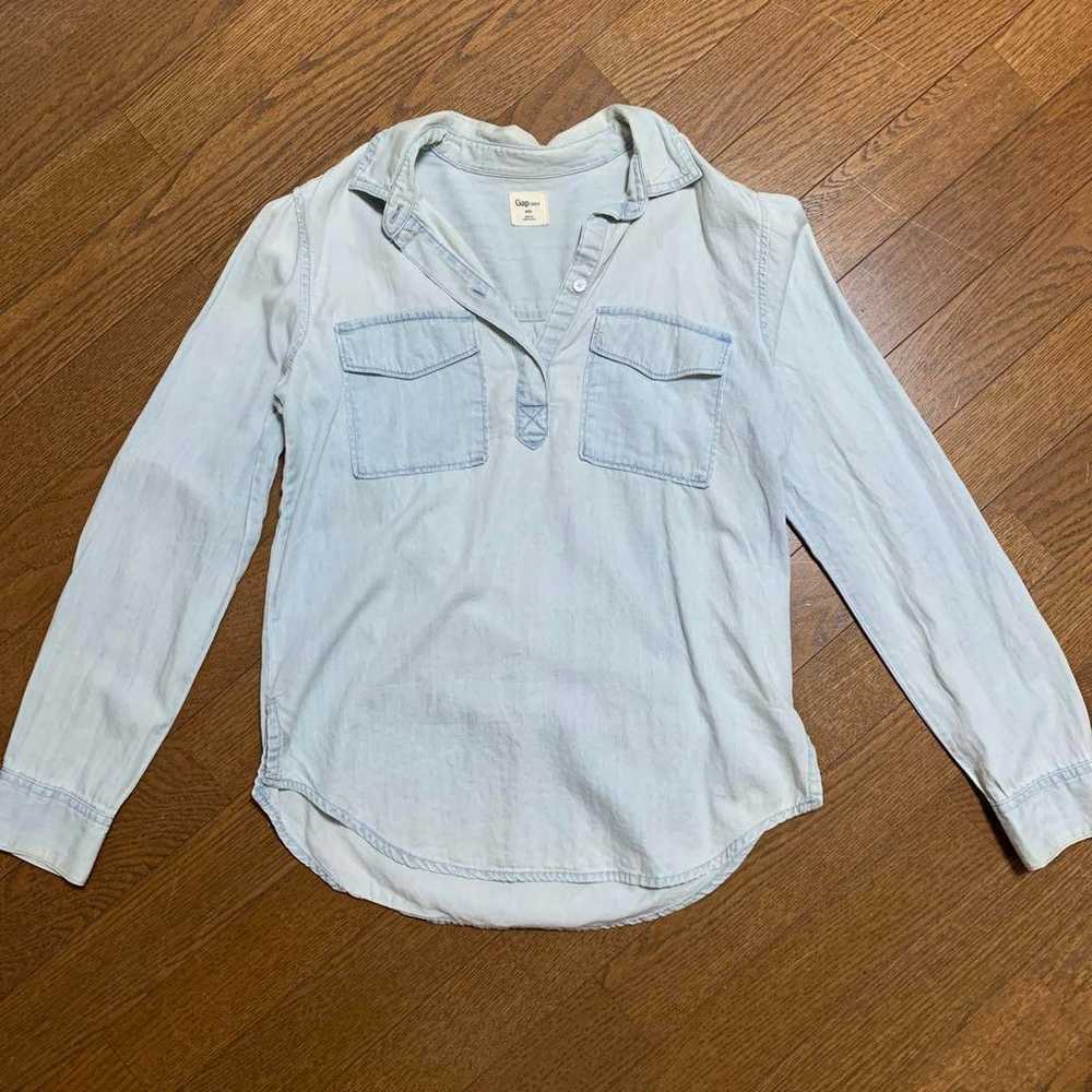 GAP Denim Shirt Long Sleeve - image 1