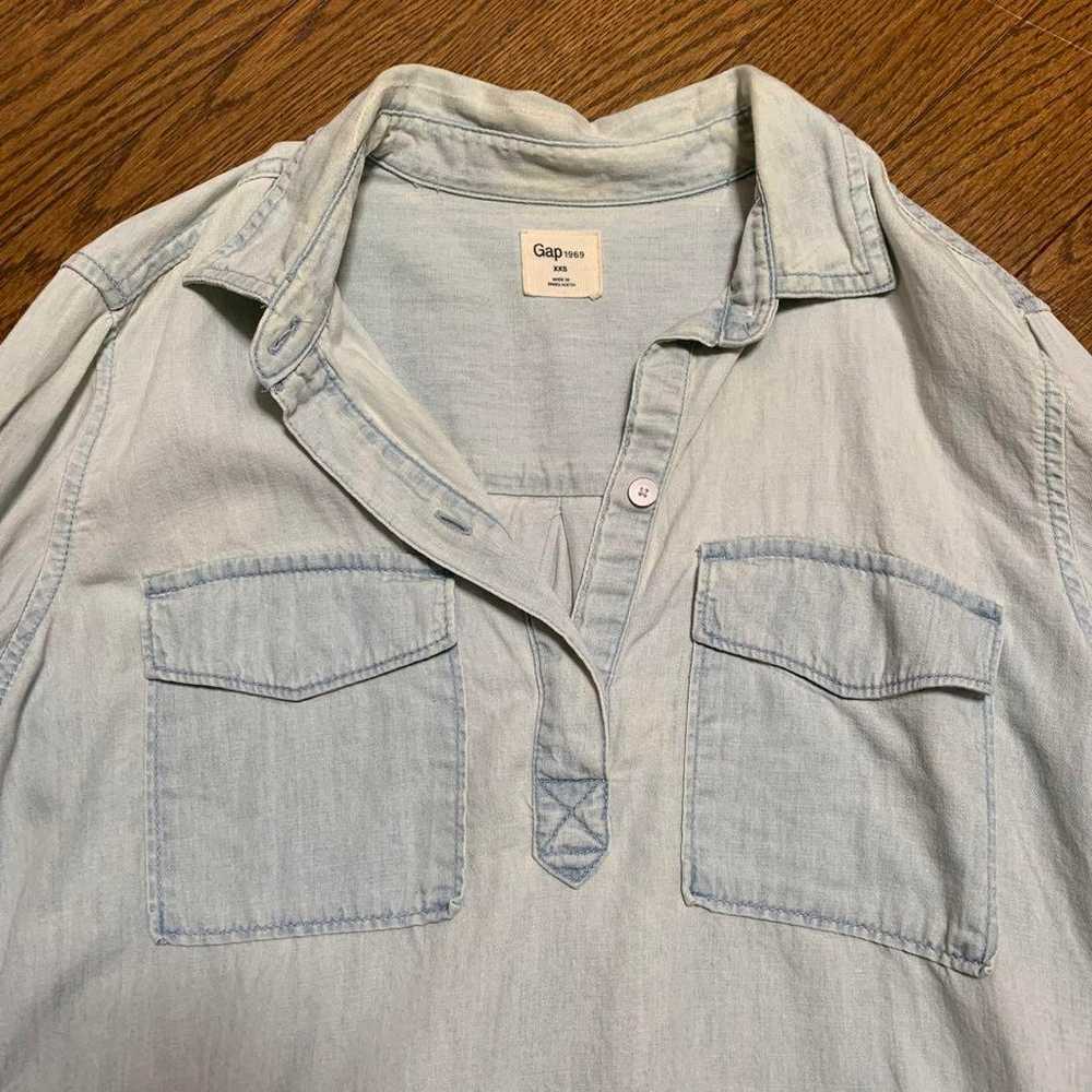 GAP Denim Shirt Long Sleeve - image 2