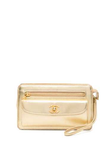 CHANEL Pre-Owned 1996-1997 CC turn-lock clutch ba… - image 1