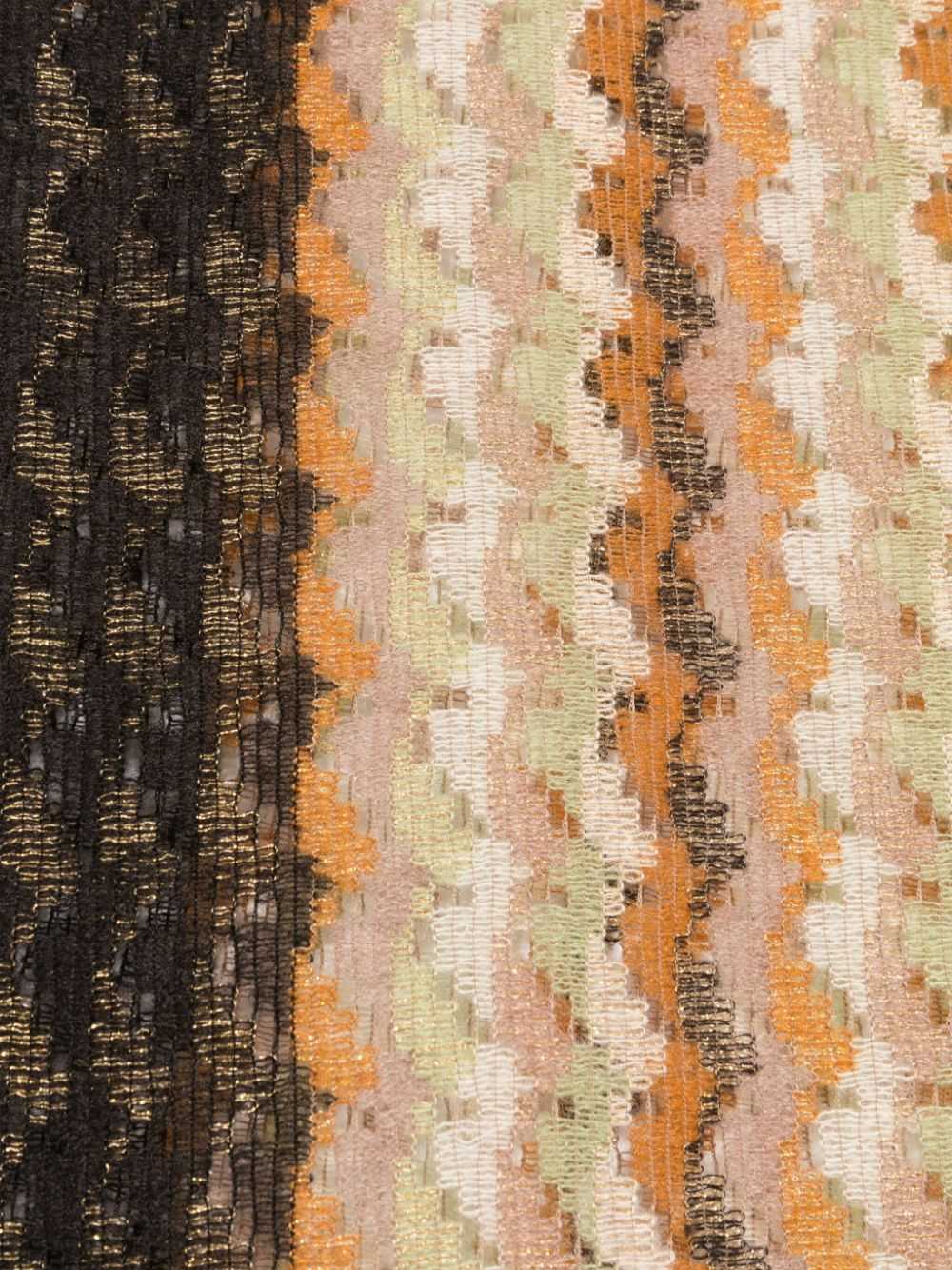 Missoni Pre-Owned 2000s chevron-knit scarf - Brown - image 2