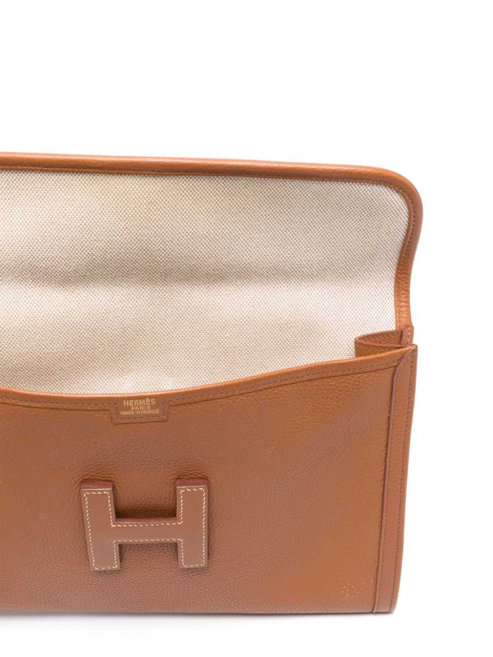 Hermès Pre-Owned 1999s Jige Elan clutch bag - Bro… - image 4