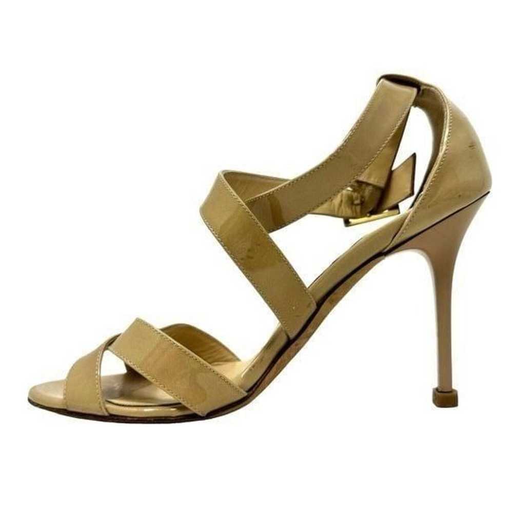 JIMMY CHOO Lottie Strappy Sandal Nude beige paten… - image 4