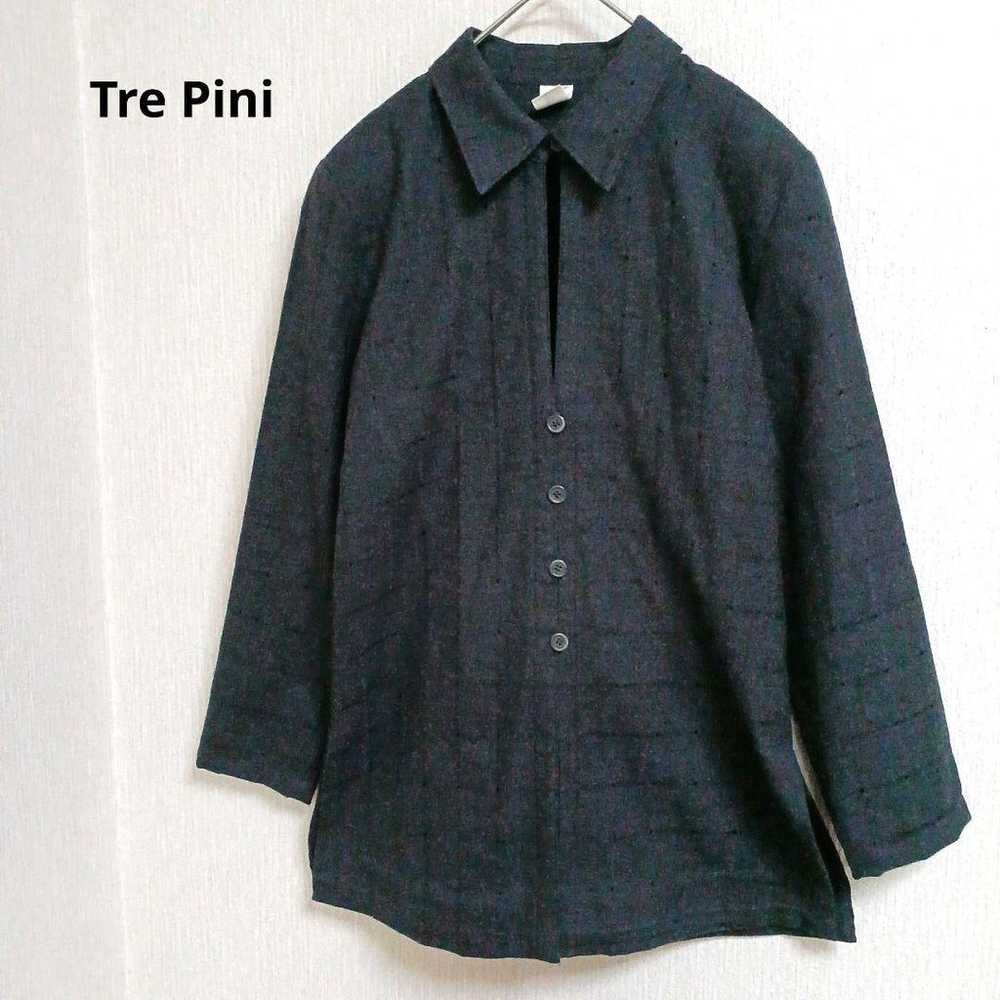 Tre Pini Tre Pinioggi 'L' Shirt Jacket 100% Wool … - image 1