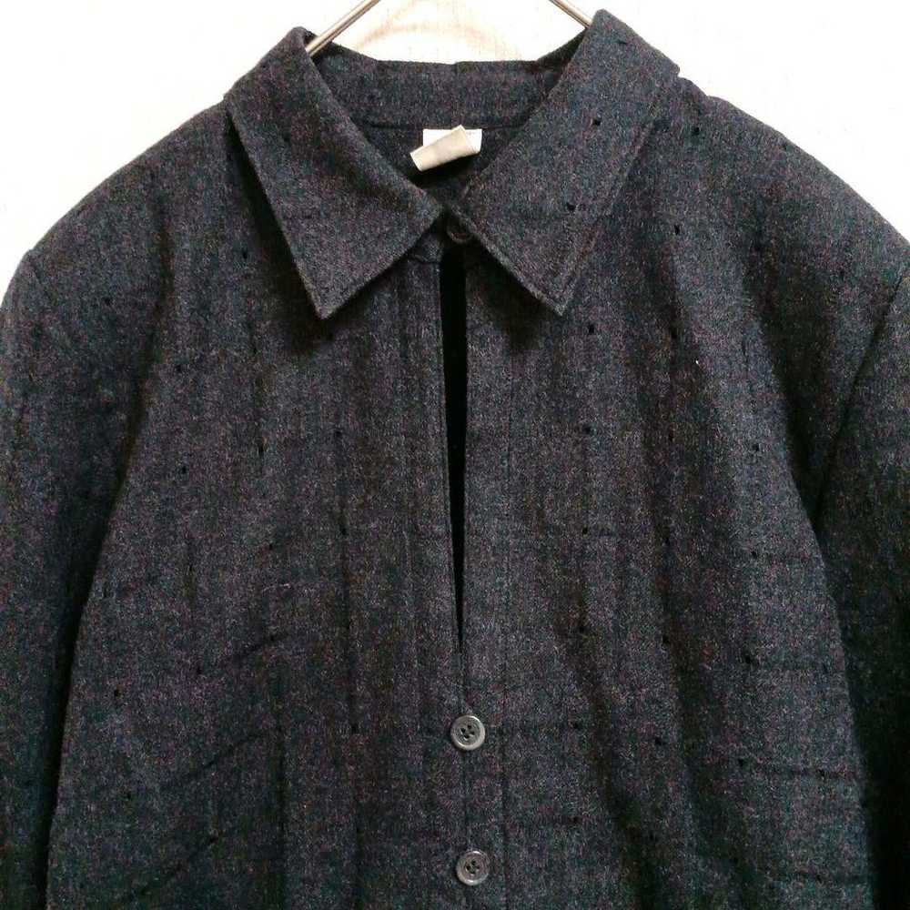 Tre Pini Tre Pinioggi 'L' Shirt Jacket 100% Wool … - image 2