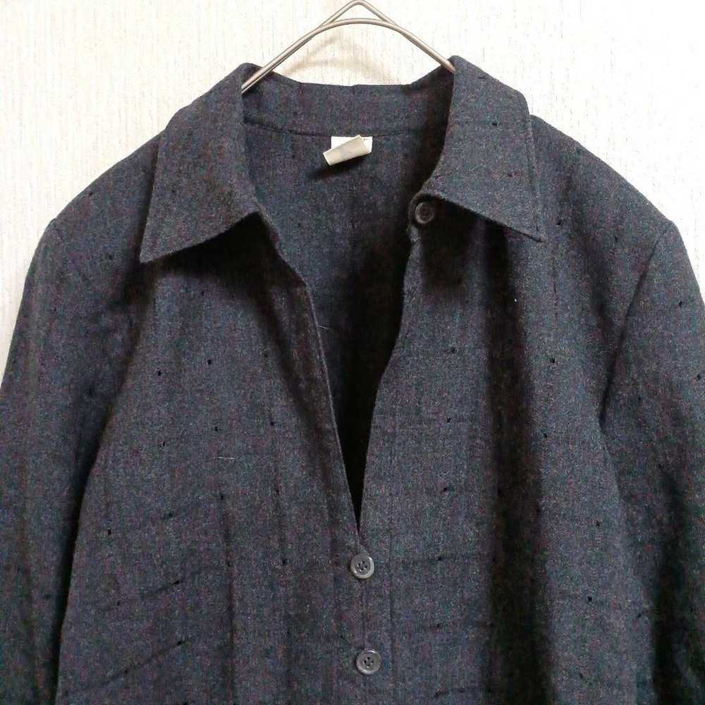 Tre Pini Tre Pinioggi 'L' Shirt Jacket 100% Wool … - image 3