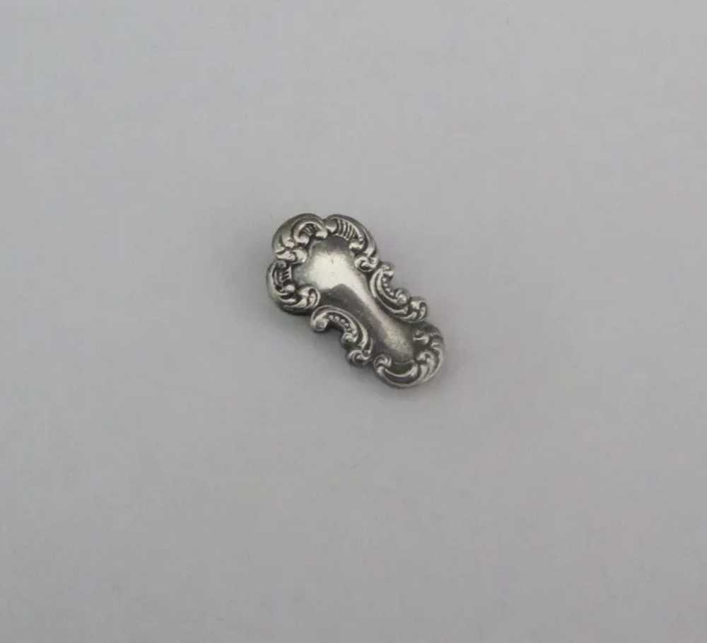 Vintage 1920's Sterling Lingerie Clip Pin - image 3