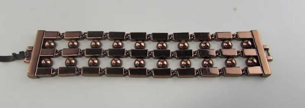 Signed Renoir Copper Bracelet - image 10