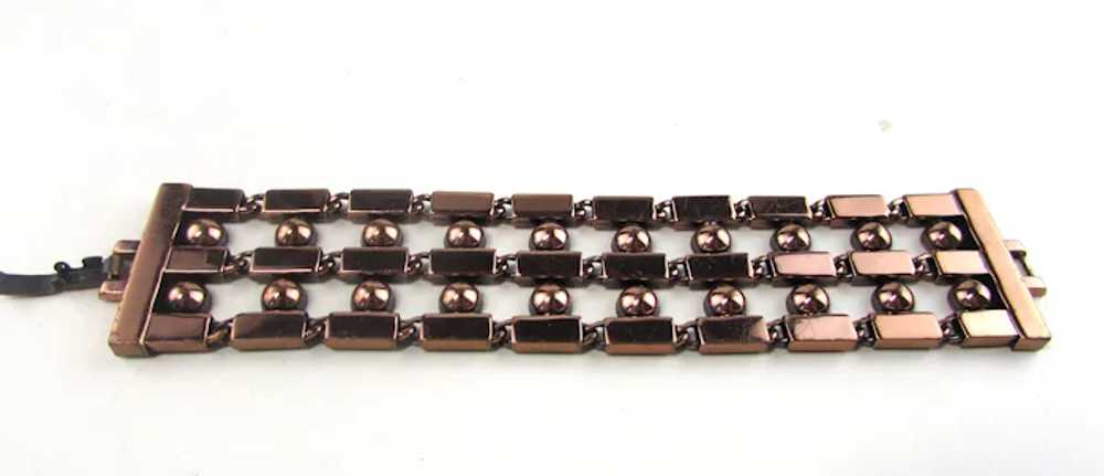 Signed Renoir Copper Bracelet - image 5