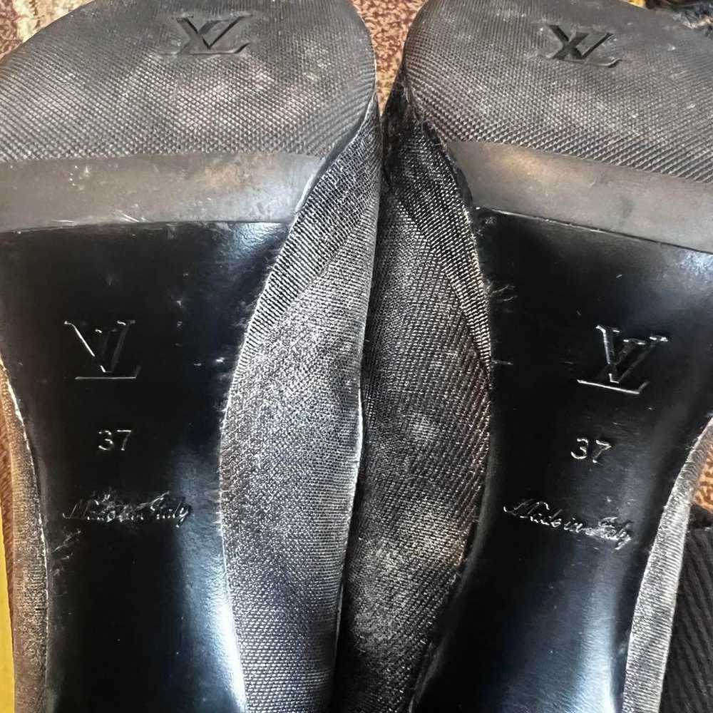 Louis Vuitton Black Satin Pumps - image 3