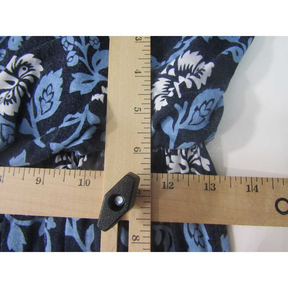 Loft Women Tie Strap Dress Small Blue Floral Boho… - image 7