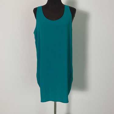 Leith sz S green  mini slip dress