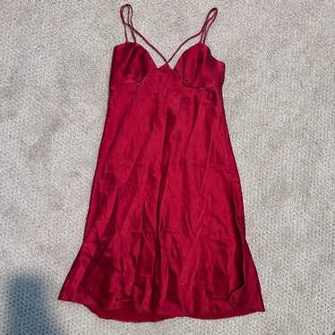 Vintage Victoria’s Secret silky red slip dress