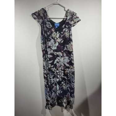 simply vera wang purple floral dress