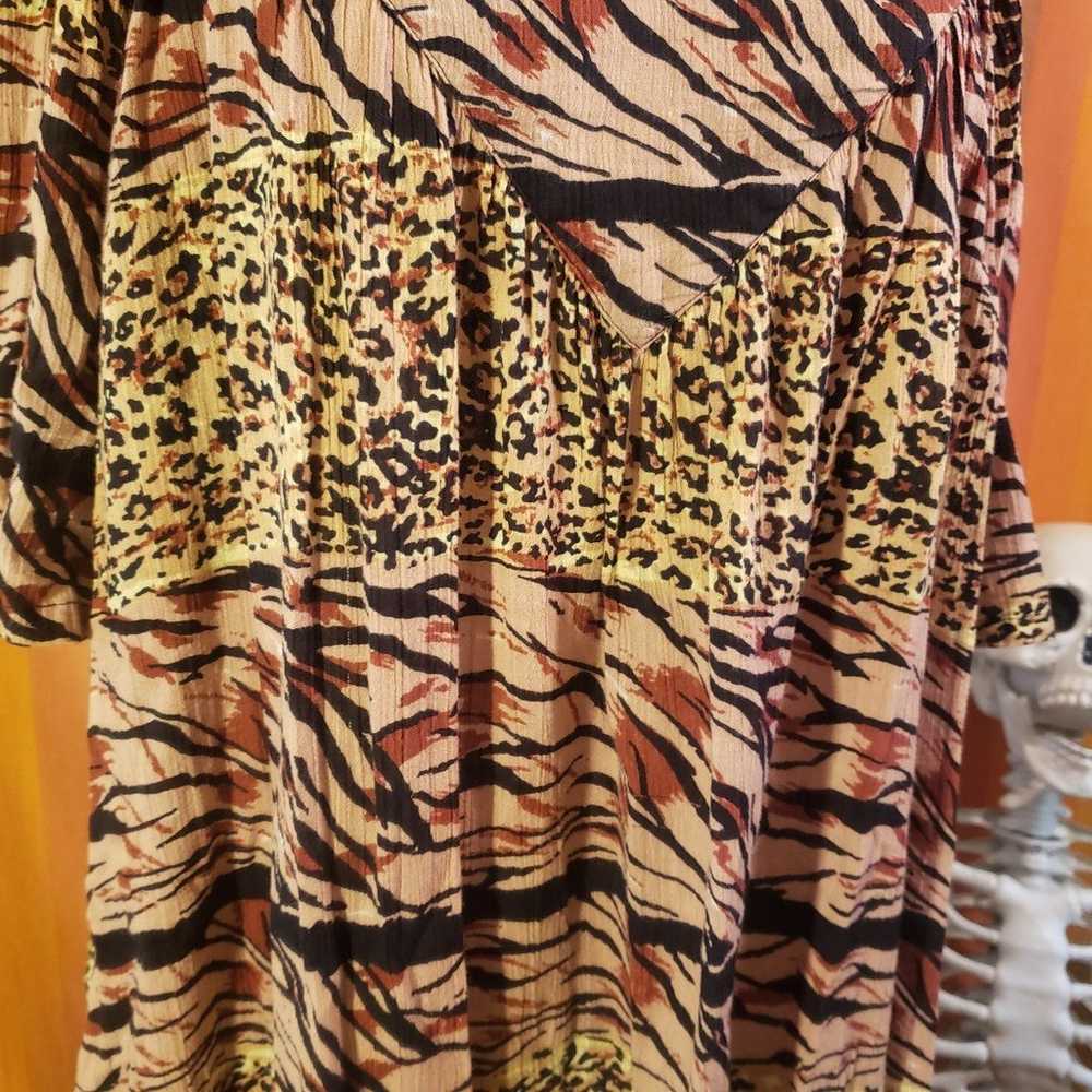 Vintage 80s 90s Animal Print Cheetah Leopard Tige… - image 3