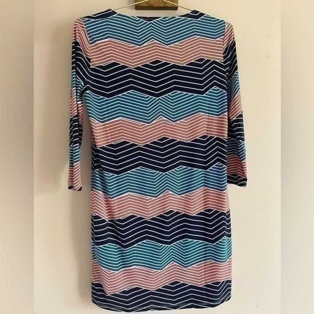 BCBGMaxAzria Digital Wave Chevron Striped Shift J… - image 4