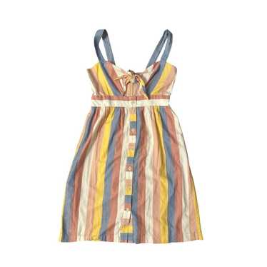 Women 4 Madewell J3947 Sherbet Stripe Tie-Front Cu