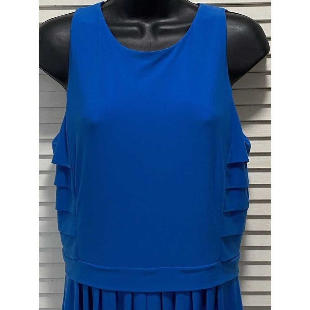 Lauren Ralph Lauren Blue Tank Dress Pleated Flowy… - image 2