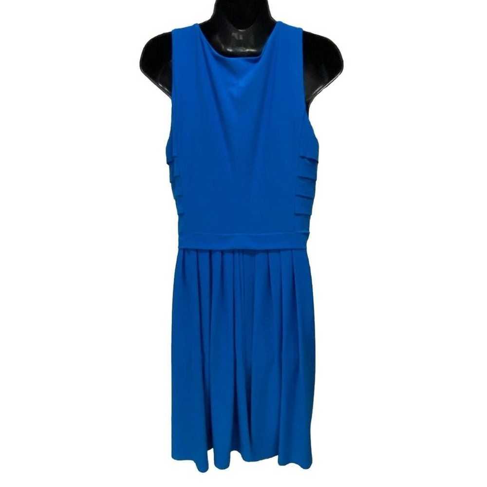 Lauren Ralph Lauren Blue Tank Dress Pleated Flowy… - image 5