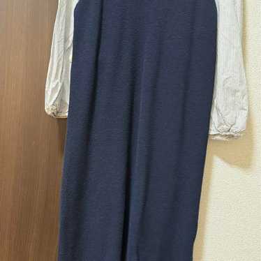 Mila Owen Navy Long Knit Dress