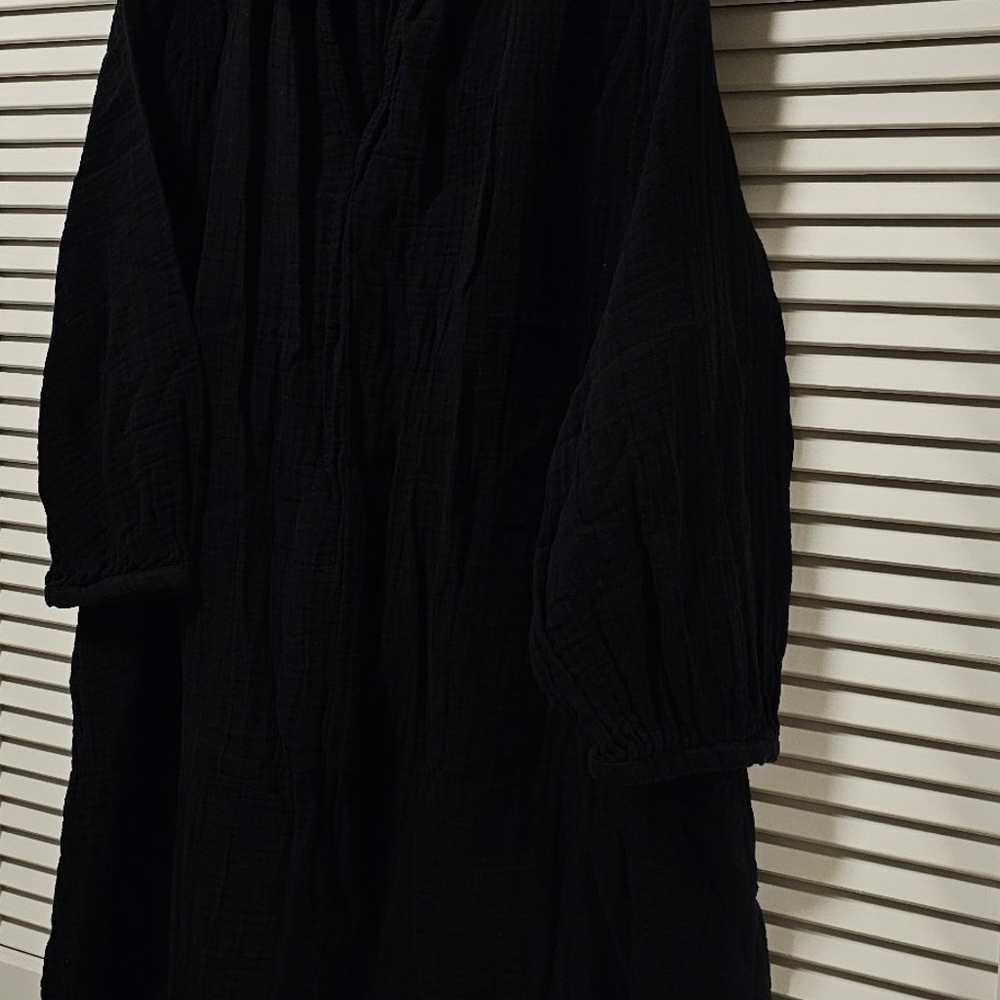 H&M muslin black dress - image 2