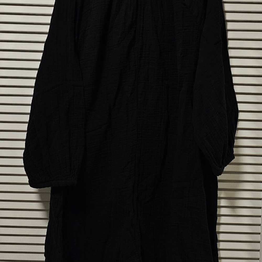 H&M muslin black dress - image 3