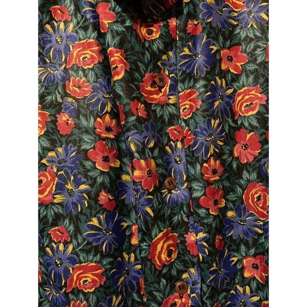 Vintage Floral Shirt size 14 - image 3