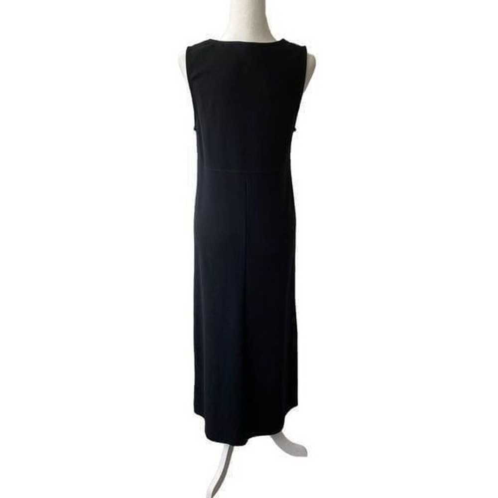 Talbots Black Maxi Dress Sleeveless SZ S - image 2