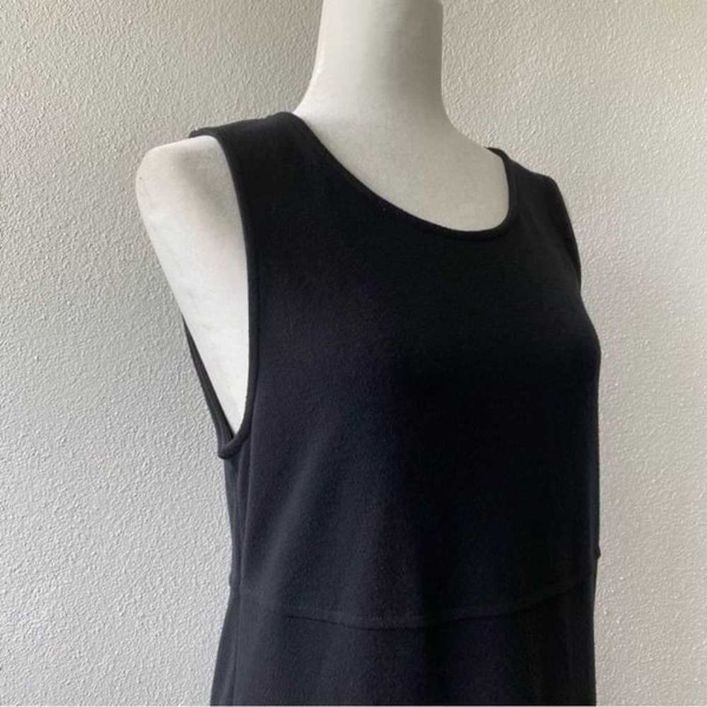 Talbots Black Maxi Dress Sleeveless SZ S - image 3