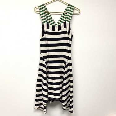 Anthropologie HWR Monogram Split Stripes Dress Si… - image 1