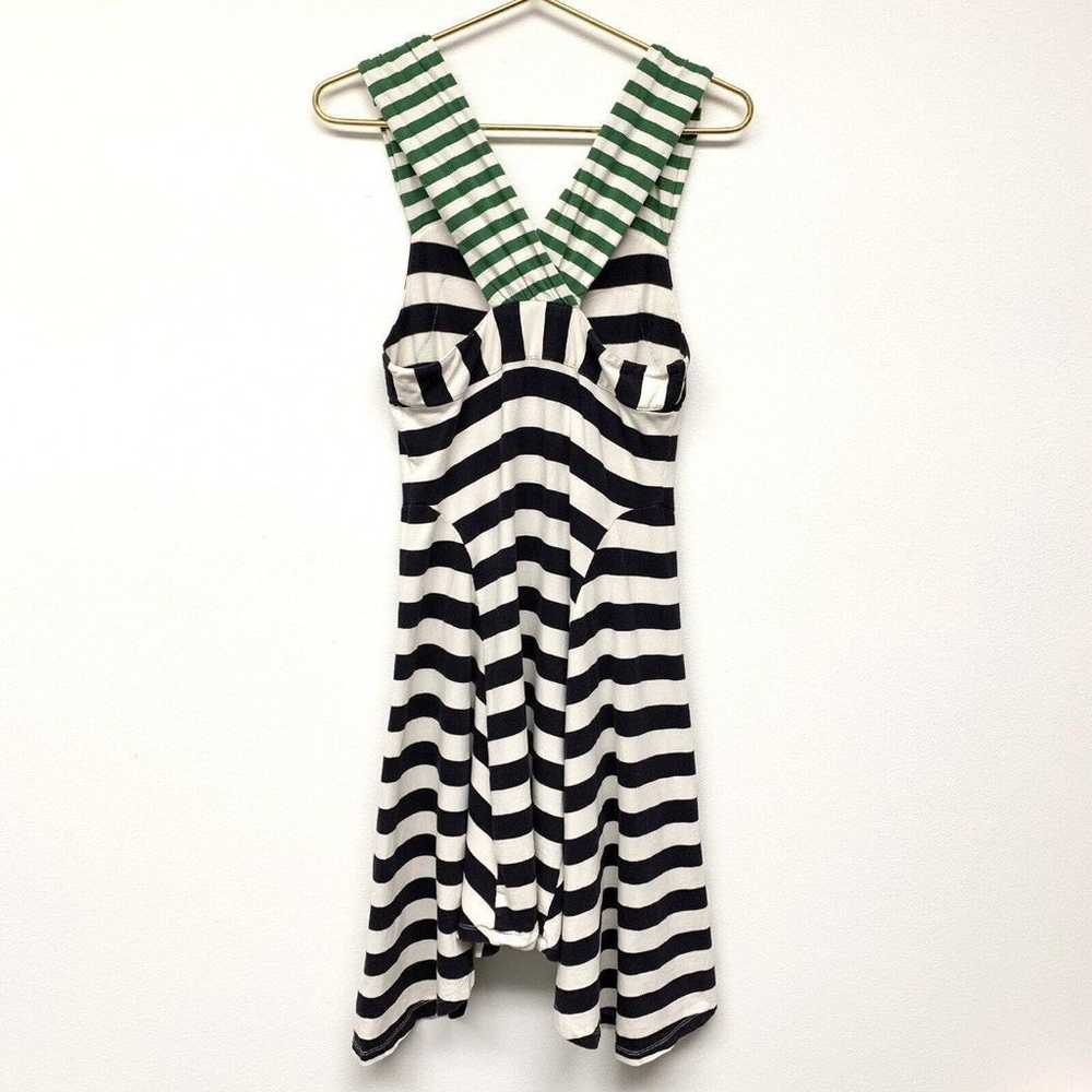 Anthropologie HWR Monogram Split Stripes Dress Si… - image 2