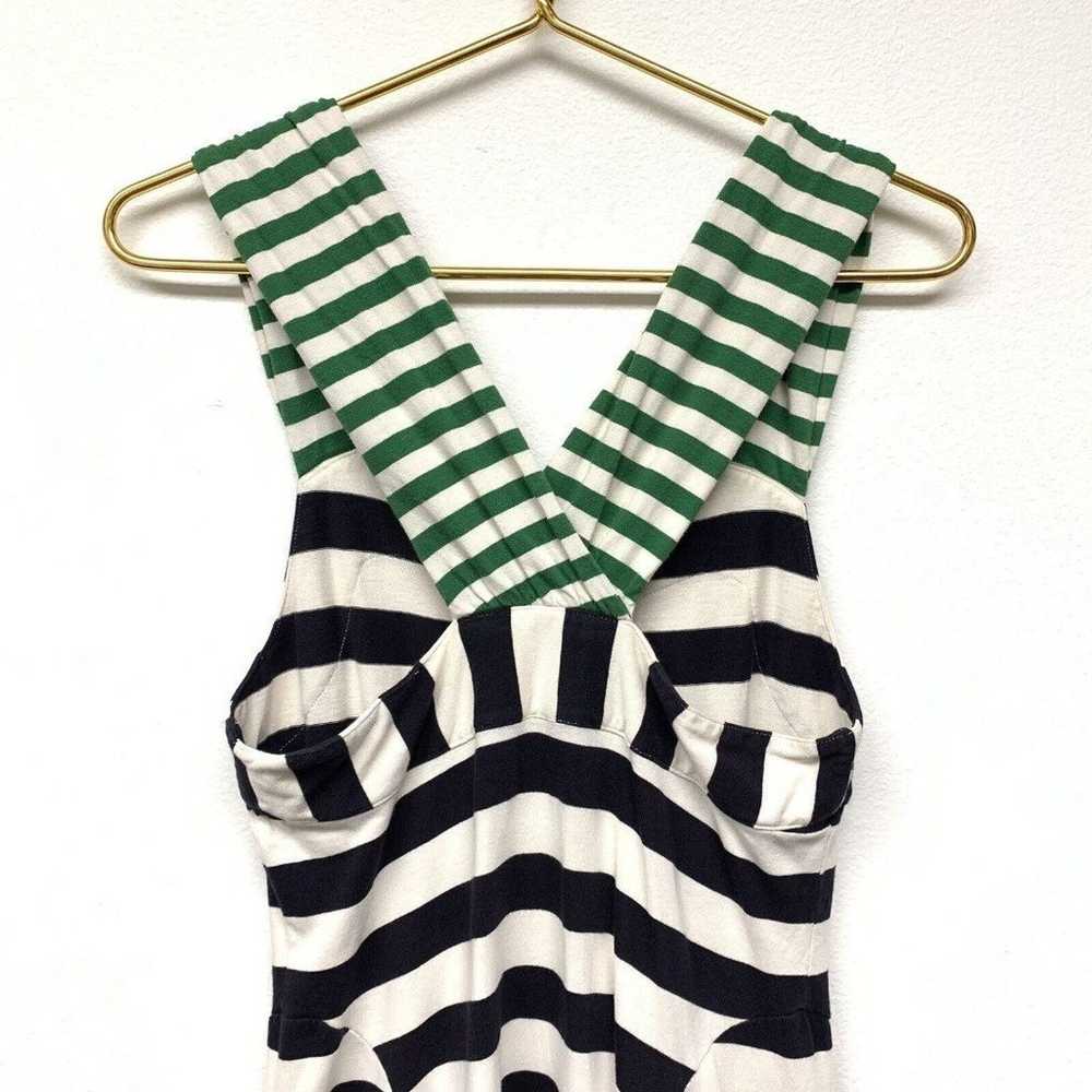 Anthropologie HWR Monogram Split Stripes Dress Si… - image 4