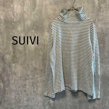 2359【SUIVI.】High Neck Cut Sew, Long Sleeve, Stripe