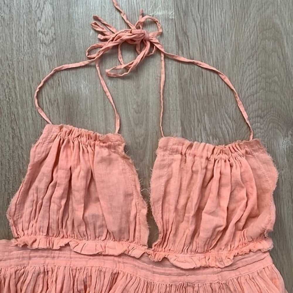 Free People small boho halter backless mini dress… - image 5