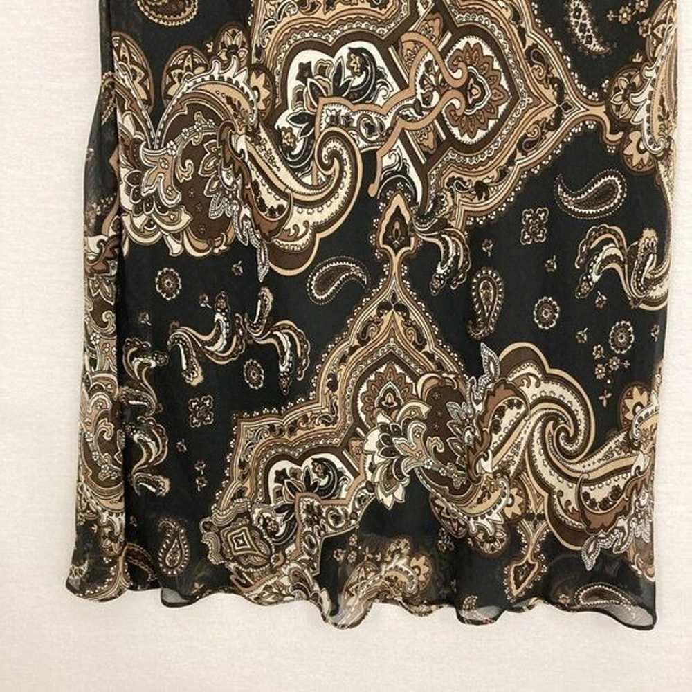 Vintage Studio One Black Tan Paisley Dark Romanti… - image 4