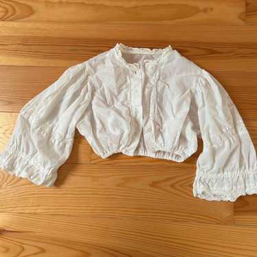 Vintage short-sleeve blouse - image 1