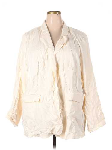 Lane Bryant Women Ivory Blazer 26 Plus