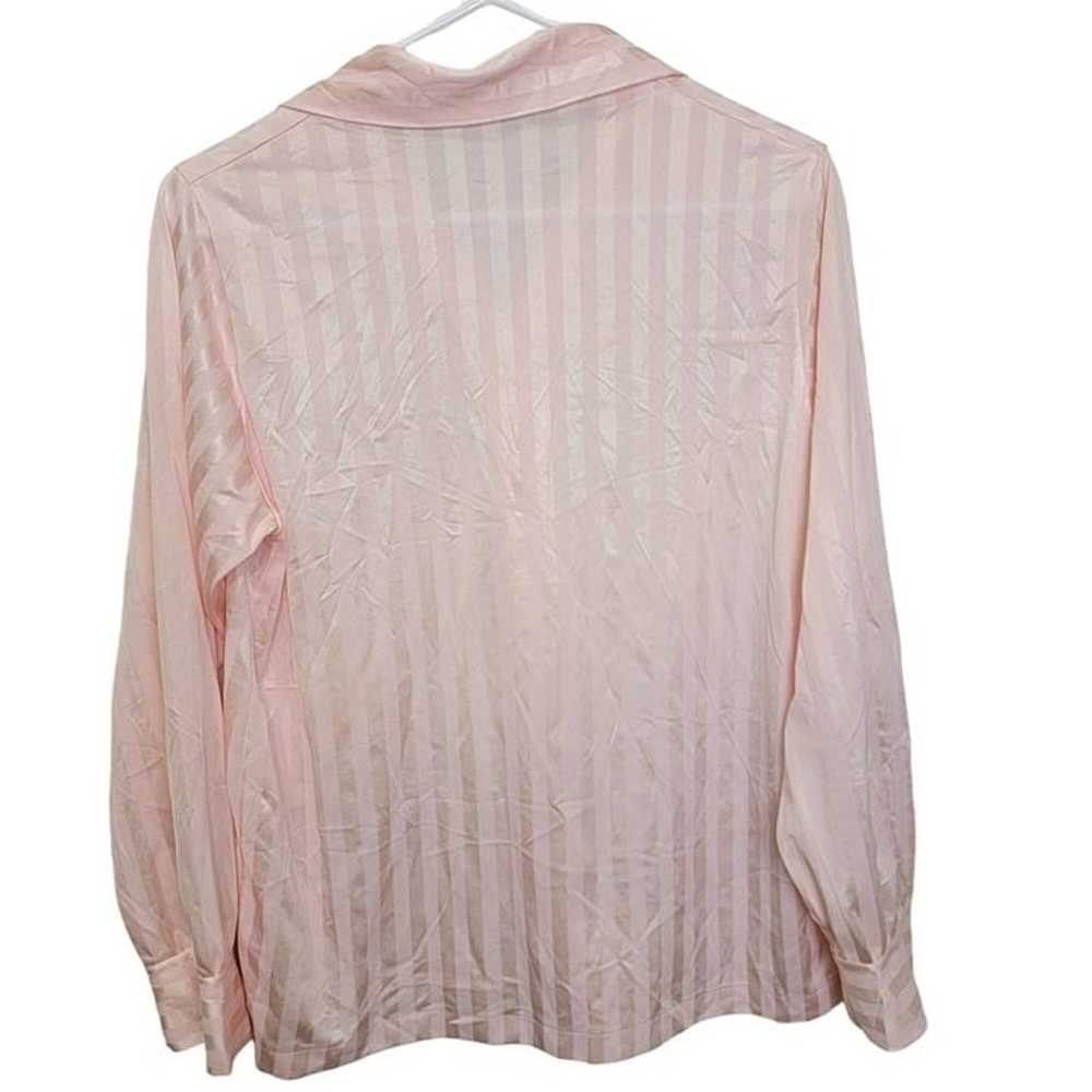 Sears Vintage 70s Nylon Blouse Women Medium 8 10 … - image 9