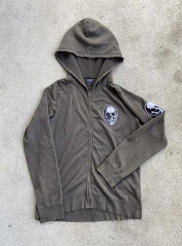 Number (N)ine Number (N)ine double skull zip up ho